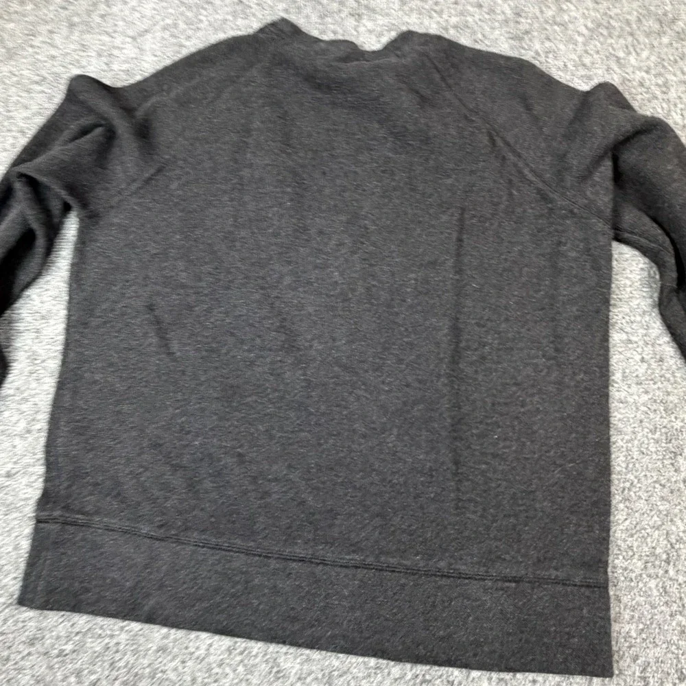 VTG Banana Republic Mens Medium Charcoal Gray Heather Raglan Crewneck Sweatshirt